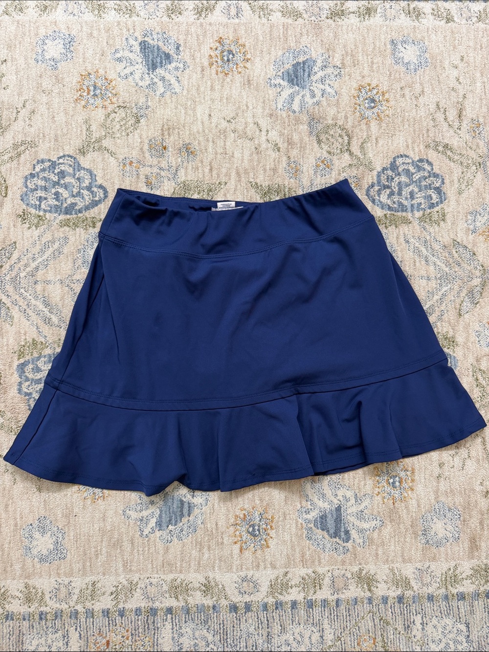 Tommy Bahama Blue Ruffle Hem Golf Skirt